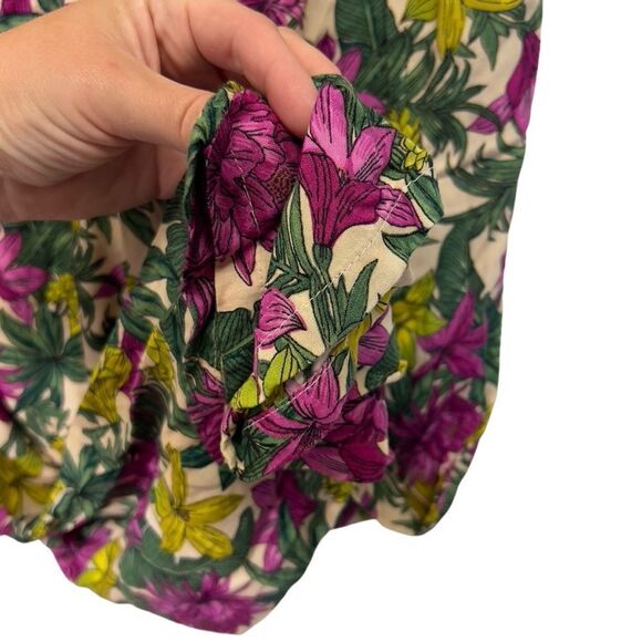 NWOT H&M Tropical Floral lounge work Pants sz 8 - Picture 10 of 14
